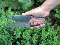 Handhabung der Formschnittschere