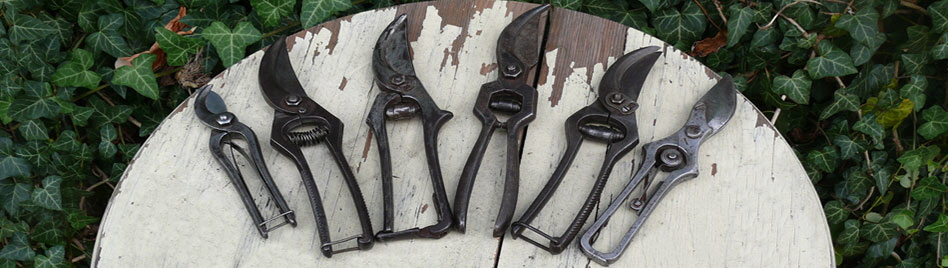 Alte Gartenscheren - verschiedene Modelle