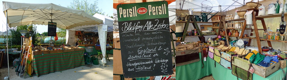 Gartenmarkttermine von Blickfang: Alte Zeiten